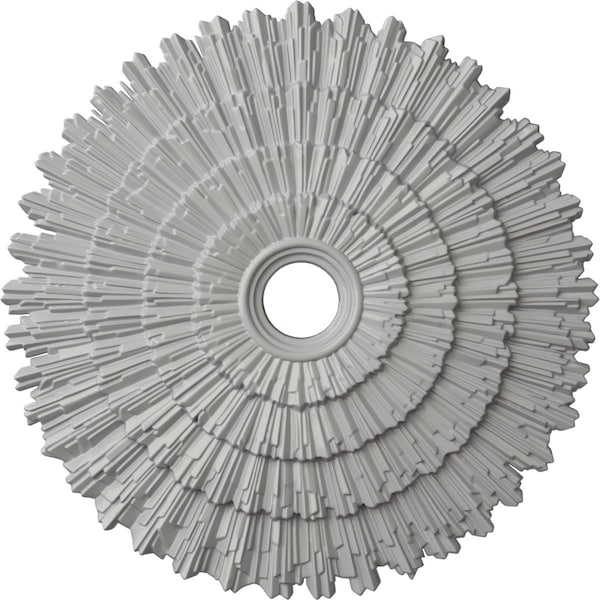 Ekena Millwork Eryn Ceiling Medallion (Fits Canopies up to 4"), Hand-Painted Frost, 24 3/4"OD x 3 1/4"ID x 1 7/8"P CM24ENFRF - main